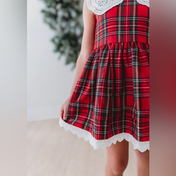 Red Plaid Christmas Tartan Dress - Picture 3 of 6